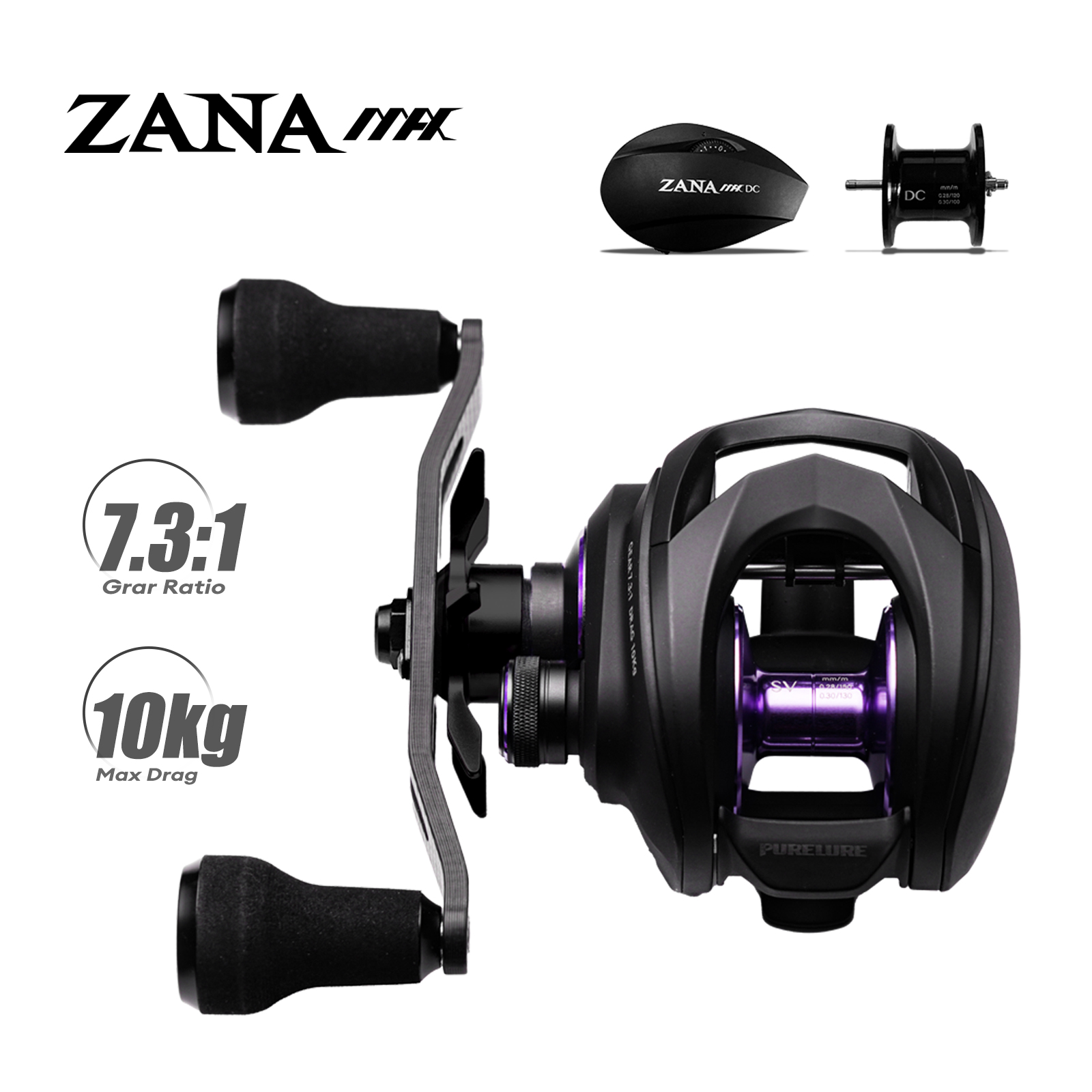 Kastking Reel Zephyr - รอกเบทคาสติ้ง PURELURE ZANA MAX 10KG SV+DC