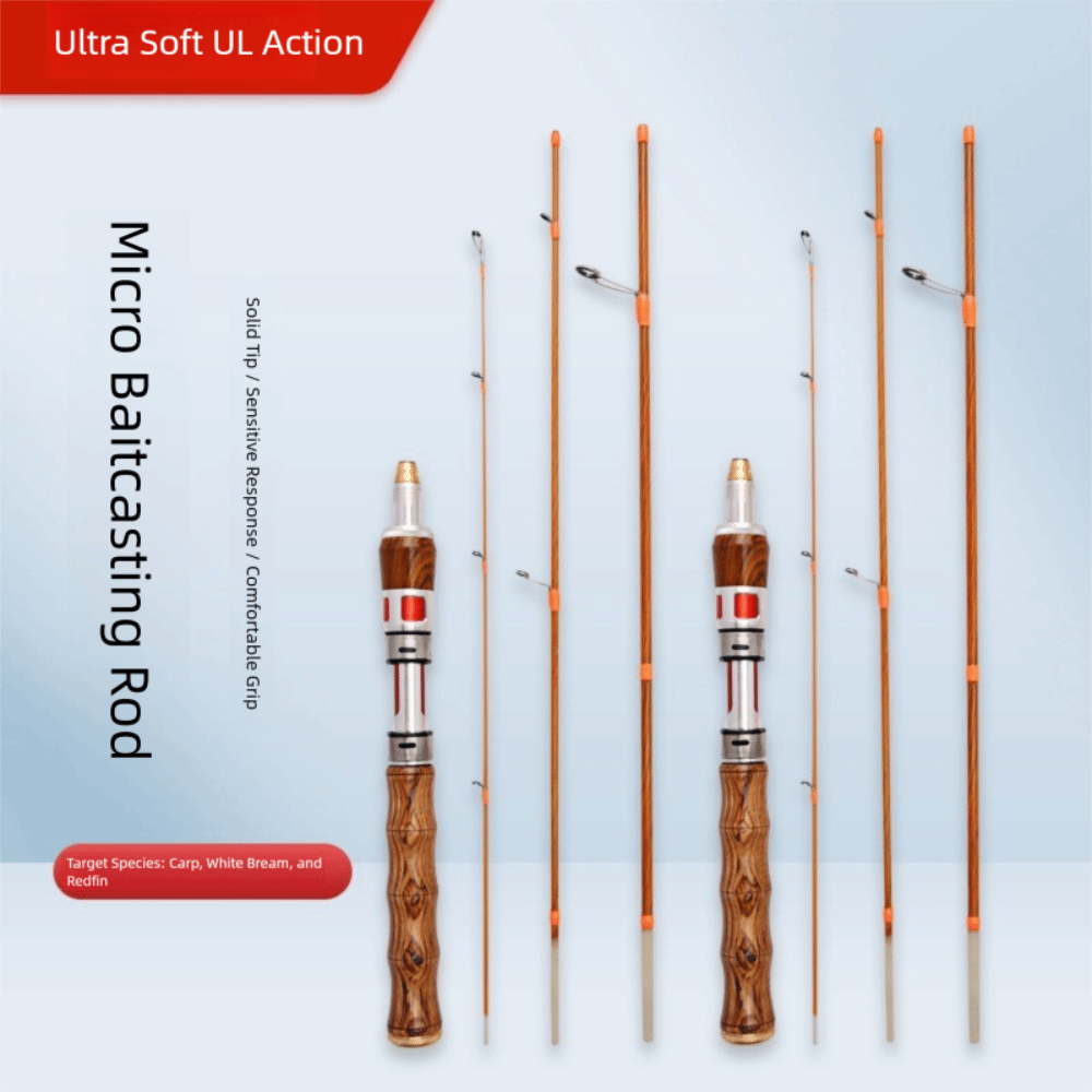 Fishing Rod Carbon Fiber - คันเบ็ดตกปลาแบบสปินนิ่ง 4 ท่อน ปี 2025 คันเบ็ดตกปลาแบบสปินนิ่ง