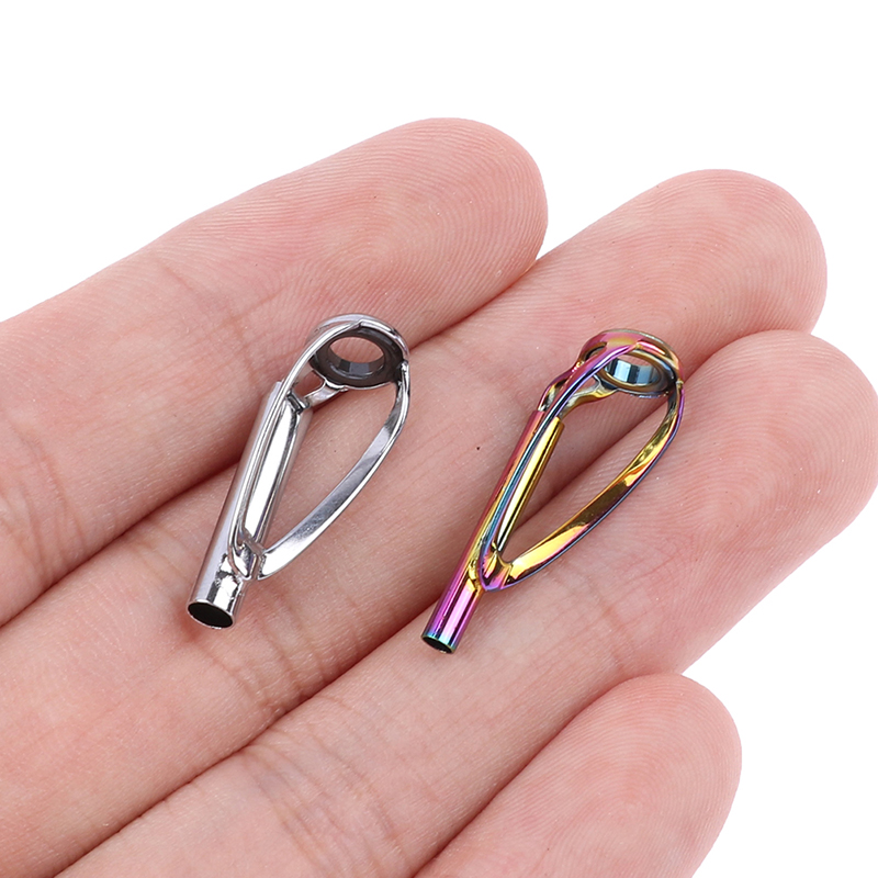 Fishing Rod Repair Kit - เบ็ดตกปลาไกด์นำโดยปราศจากชุดซ่อมปลายด้านบนพันกันอุปกรณ์สำหรับสร้างแท่งแบบทำมือวงแหวนตาสำหรับ guias de pesca Rod canne