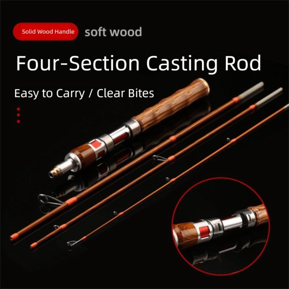 คันเบ็ดตกปลาแบบสปินนิ่ง 4 ท่อน - Fishing Rod Carbon Fiber บทวิจารณ์และราคา